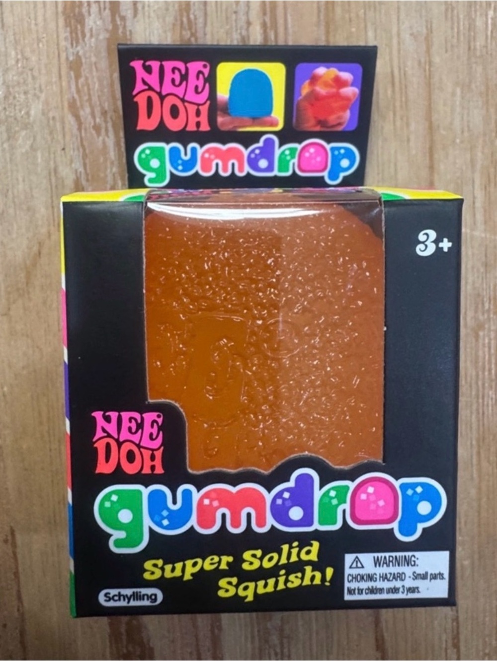 NeeDoh Gumdrop Super Solid Squish! Orange